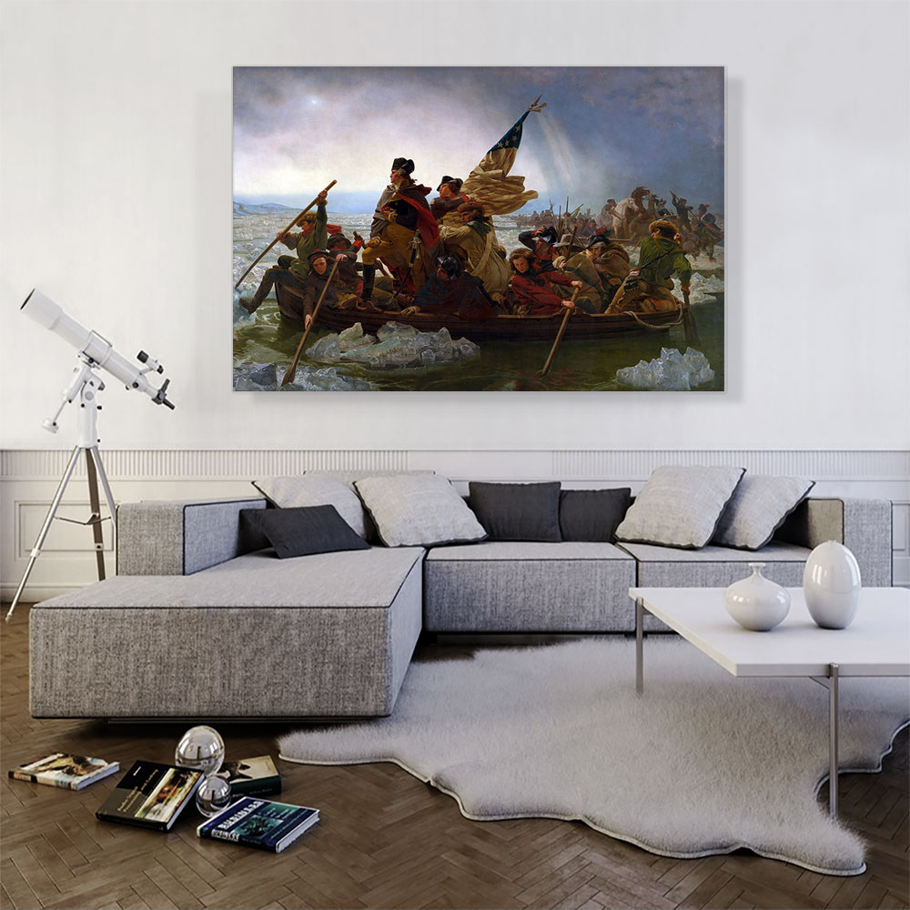 Lane Boston Harbor 1854 Wood Framed Canvas Print Repro 19x32